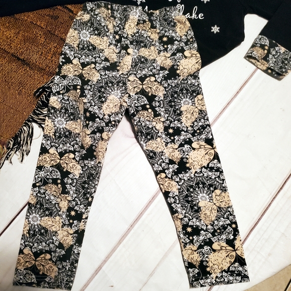 2piece black Hoodie Leggings Outfit S Snowflake - Picture 4 of 6
